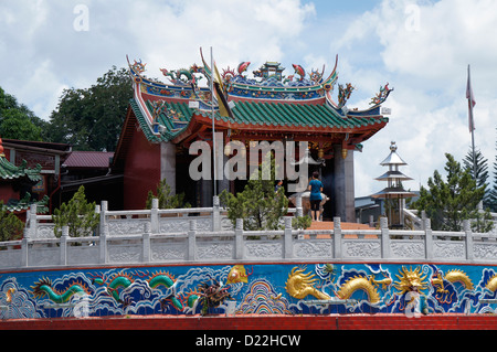 Temple Tua Pek Kong à Kuching, Sarawak Banque D'Images