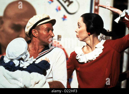 Popeye - Der Seemann Mit dem Harten Schlag Popeye Robin Williams, Shelley Duvall Seemann Popeye (Robin Williams) kommt die Banque D'Images