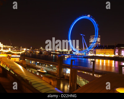 Maison de vacances monument Grand London Eye millennium Banque D'Images