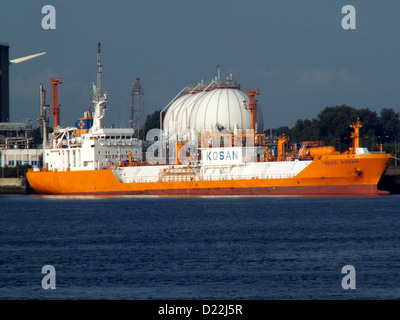 Tanker GPL KOSAN TESSA OMI:9160487 Banque D'Images