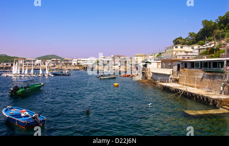 Village de pêcheurs en Asie. Banque D'Images