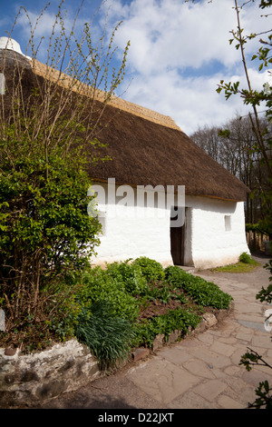 Nant Wallter chalet au Musée de la vie galloise, St Fagans, Cardiff, Pays de Galles, Royaume-Uni Banque D'Images