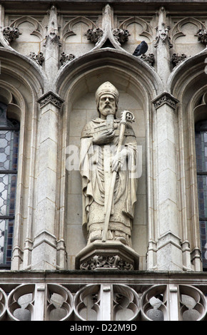 Statue de Saint, Saint Germain-l'Auxerrois, église, Paris Banque D'Images