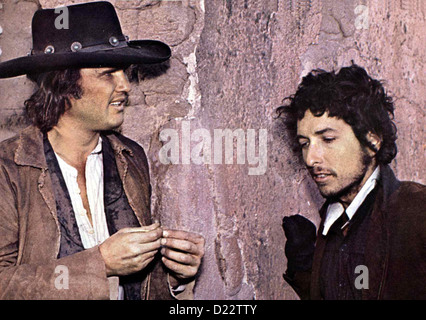 Pat Garrett Jagt Billy The Kid Pat Garrett et Billy The Kid Kris Kristofferson, Bob Dylan, légende locale *** *** 1972 -- Banque D'Images