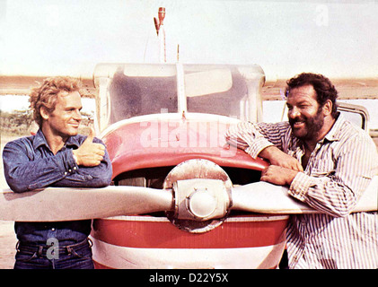 Himmelhunde Zwei Auf dem Weg zur Hoelle Piu Forte Ragazzi ! Terence Hill, Bud Spencer Plata (Terence Hill,l) und Salud (Bud Banque D'Images