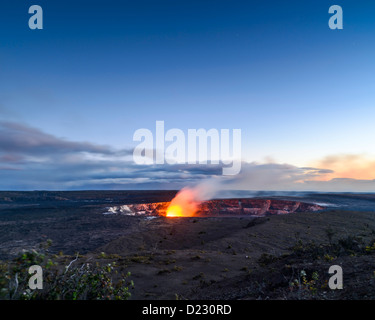 Halemaumau Caldera, Kilauea Volcano,Volcanoes National Park, Big Island, Hawaii, USA Banque D'Images