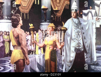 Tempel Der Versuchung enfant prodigue, Lana Turner, Louis Calhern Im Astarte-Tempel Hohepriesterin bereiten die Samarra (Lana Banque D'Images