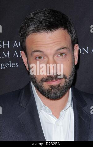 12 janvier 2013 - Los Angeles, Californie, États-Unis - Ben Affleck assiste à la BAFTA Los Angeles 2013 Saison des prix Tea Party le 12 janvier 2013 à Four Seasons Hotel Los Angeles, CA.USA.(Image Crédit : Crédit : TLeopold ZUMAPRESS.com/Alamy/Photos/Globe Live News) Banque D'Images