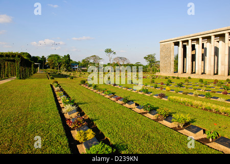 La Seconde Guerre mondiale Taukkyan,Cimetière géré par la Commonwealth War Graves Commission (CWGC) Yangon,Myanmar Birmanie,Rangoon, Banque D'Images