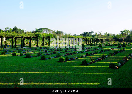 La Seconde Guerre mondiale Taukkyan,Cimetière géré par la Commonwealth War Graves Commission (CWGC) Yangon,Myanmar Birmanie,Rangoon, Banque D'Images