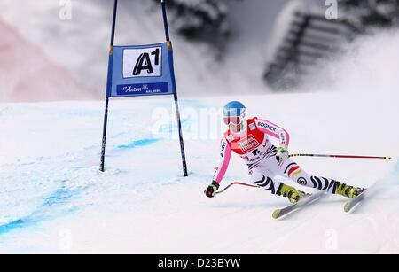 St Anton, Autriche. 13 Jan, 2013. La Coupe du Monde FIS de Ski alpin Super G pour les femmes photo montre Véronique ger Banque D'Images