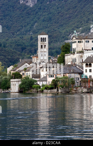 Piémont : Isola di San Giulio de Orta San Giulio Banque D'Images