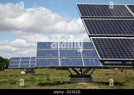 Berlin, Allemagne, les cellules solaires à Adlershof Banque D'Images
