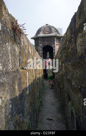 Vieux remparts de la ville Intramuros Manila Banque D'Images