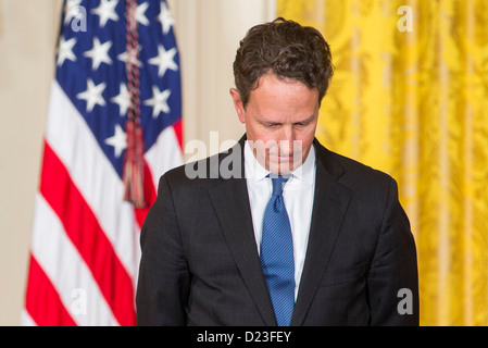 Secrétaire au Trésor Timothy Geithner. Banque D'Images