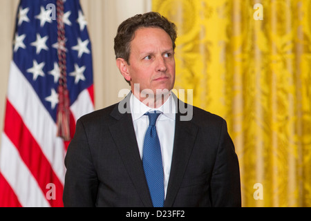 Secrétaire au Trésor Timothy Geithner. Banque D'Images