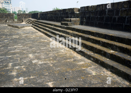 Vieux remparts de la ville Intramuros Manila Banque D'Images