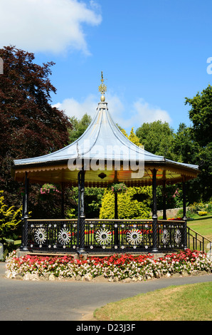 Le kiosque à Victoria Gardens, Truro, Cornwall, uk Banque D'Images