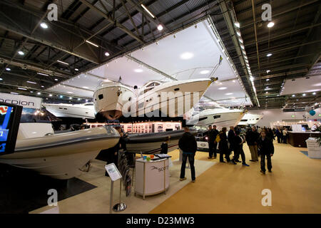 Londres, Royaume-Uni. 12 janvier 2012. Le London Boat Show à Excel. Banque D'Images