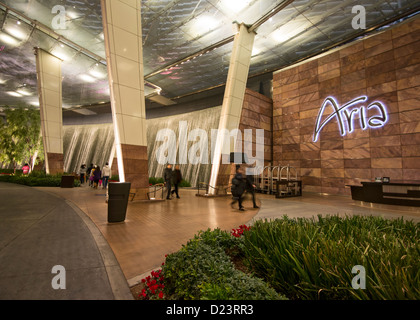 Le magnifique Aria Resort and Casino à CityCenter de Las Vegas. Banque D'Images