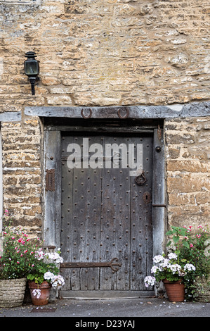 Chambre porte, Castle Combe Banque D'Images