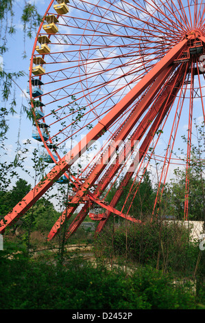 Berlin, Allemagne, dans l'ancien à Spreepark Plänterwald Ferris Banque D'Images