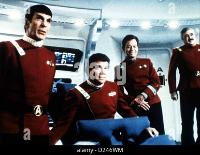 Star Trek IV - Die Gegenwart Zurueck dans Star Trek IV : Voyage Accueil Leonard Nimoy, William Shatner, DeForest Kelly, James Banque D'Images