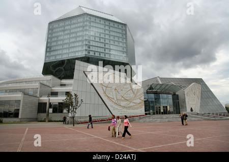 Minsk, Bélarus, Bibliothèque nationale du Bélarus Banque D'Images