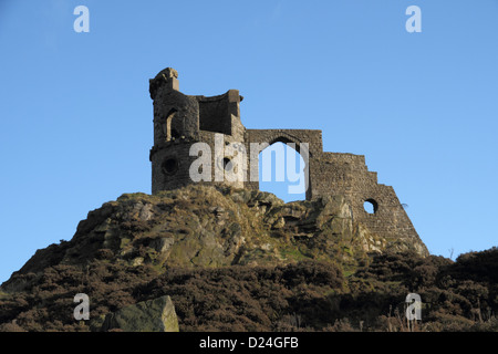 Mow Cop "château" (Folie) près de Stoke-on-Trent, sur le personnel / frontière, UK Banque D'Images