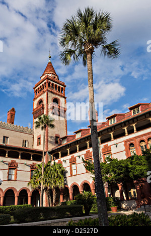Flagler College à Saint Augustine, en Floride. Le bâtiment était à l'origine l'hôtel Ponce de Leon. Banque D'Images