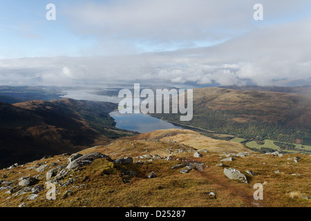 Vue sur Loch Creran de Sgurr na h-Ulaidh, Ecosse Banque D'Images