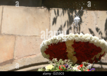 Barcelone, Espagne, en dansant sur un oeuf Wasserfontaene dans la Cathédrale Banque D'Images