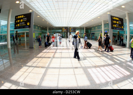 El Prat de Llobregat, Espagne, nouvelle salle de l'aéroport de Barcelone Banque D'Images