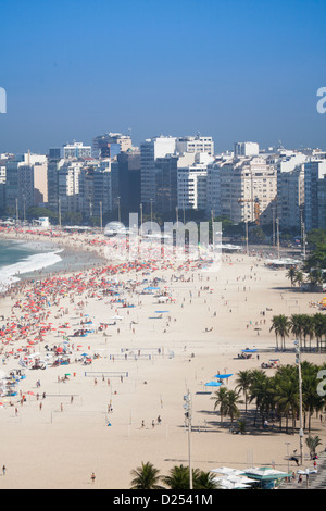 La plage de Copacabana Banque D'Images