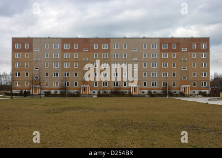 Luebbenau, Allemagne, dalle vacants Banque D'Images