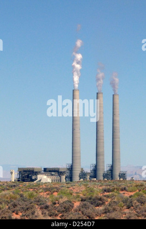 Charbon Navajo power plant à Antelope Canyon, Arizona du Nord. Banque D'Images