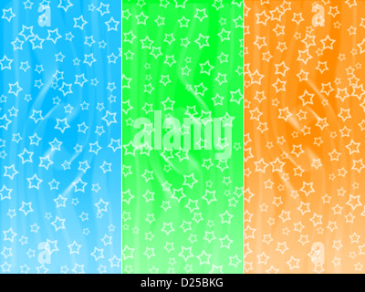 De nombreuses petites étoiles sur un fond de couleur Banque D'Images