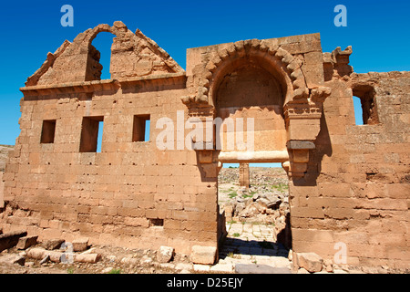 Photos de la tour d'observation astrologique arabe du 8ème siècle de l'Université d'Harran, au sud-ouest de l'Anatolie, la Turquie. Banque D'Images