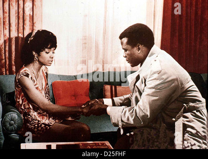 Zehn Stunden Zeit Fuer Virgil Tibbs ils m'appellent Monsieur Tibbs Barbara McNair, Sidney Poitier Detective-Lieutnant Virgil Tibbs Banque D'Images