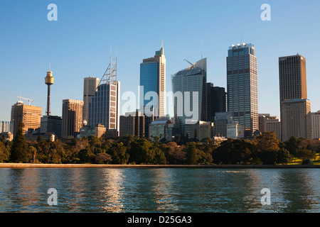 Vue de Sydney CBD de Farm Cove Sydney Australie Banque D'Images