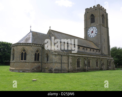 Conningsby church home sur le plus grand réveil d'une seule main, l'horloge a été construit au 17ème siècle, Banque D'Images