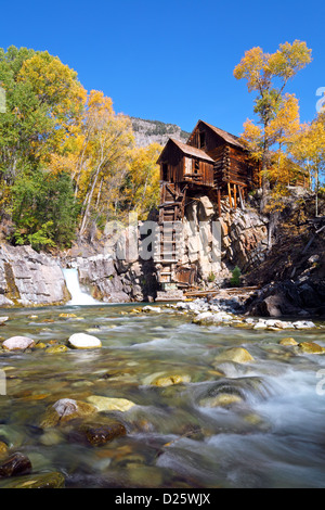 Crystal pittoresque moulin, EN, Colorado, USA Banque D'Images