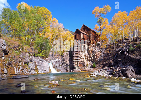 Crystal pittoresque moulin, EN, Colorado, USA Banque D'Images