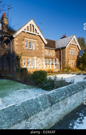 Maisons du village "modèle" de Ford en Amérique du Northumberland, Angleterre Banque D'Images