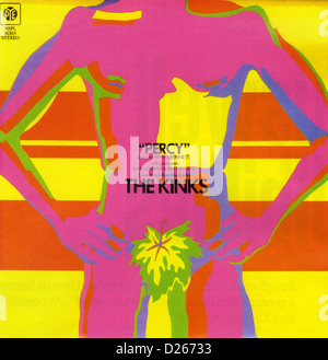 Le groupe pop britannique KINKS. Couverture de la bande originale du film Percy publié par Pye en 1971 Banque D'Images