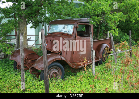 Rusty vintage 1935 Chevy Pickup Banque D'Images