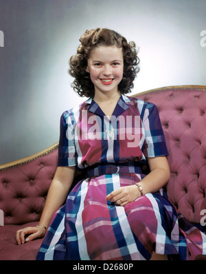 SHIRLEY TEMPLE actrice nous à propos de 1944 Banque D'Images