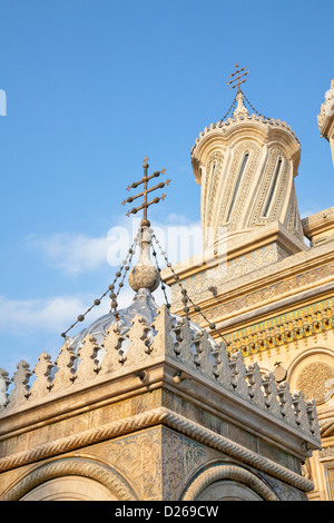 La Cathédrale épiscopale de Curtea de Arges est l'un des plus importants exemples d'architecture religieuse en Roumanie Banque D'Images