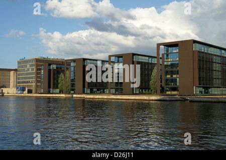 Copenhague, Danemark, immeuble de bureaux modernes et de l'Office de Nordea Banque D'Images