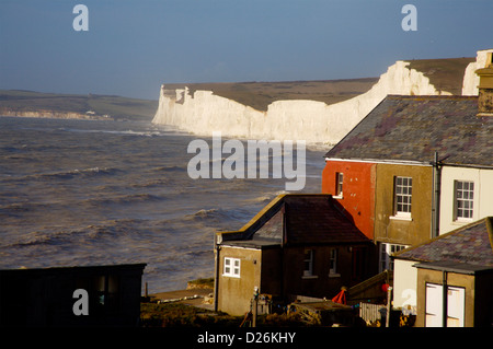 Urrugne, East Sussex et une partie de sept Sœurs de falaises, UK Banque D'Images